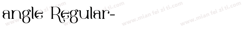 angle Regular字体转换